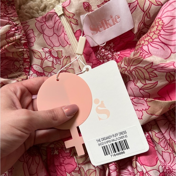 NWT Selkie Organdy Puff Dress in Wallflower - Picture 3 of 5